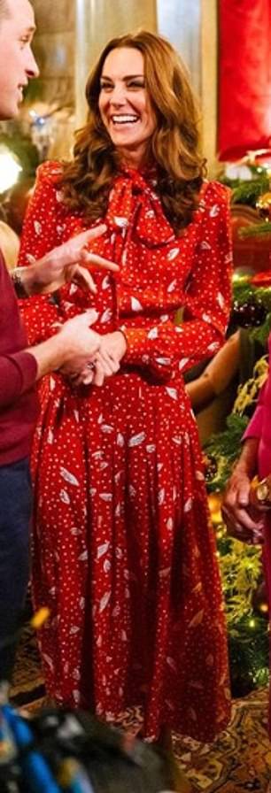 Kate transformed a £1,455 Alessandra Rich dress before wearing it for the A Berry Royal Christmas television programme in 2019