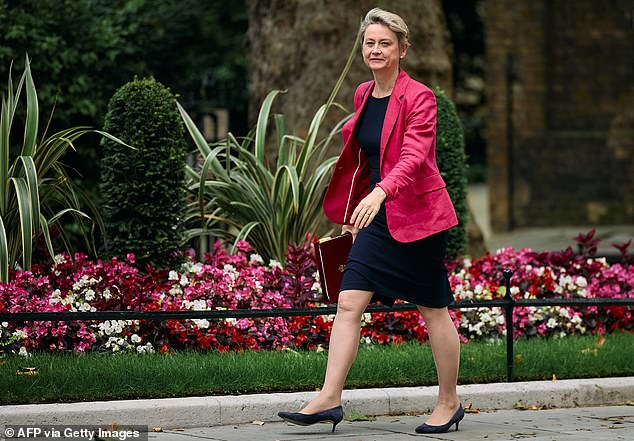 Home Secretary Yvette Cooper (pictured) and London Mayor Sadiq Khan reportedly stepped in to ensure Ms Swift received an exemption from the force's Special Escort Group