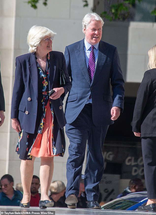 Lady Jane and Charles Spencer attending the Invictus Games service at St Paul's Cathedral in May