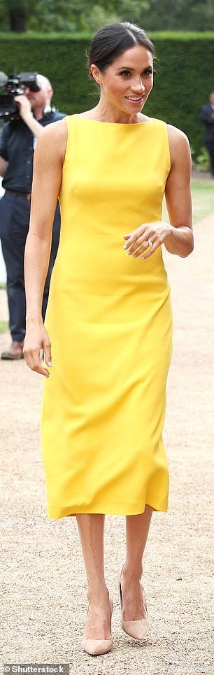 In 2018, Meghan donned a canary yellow dress by Brandon Maxwell, which looked strikingly similar to a design worn by Michelle in 2009