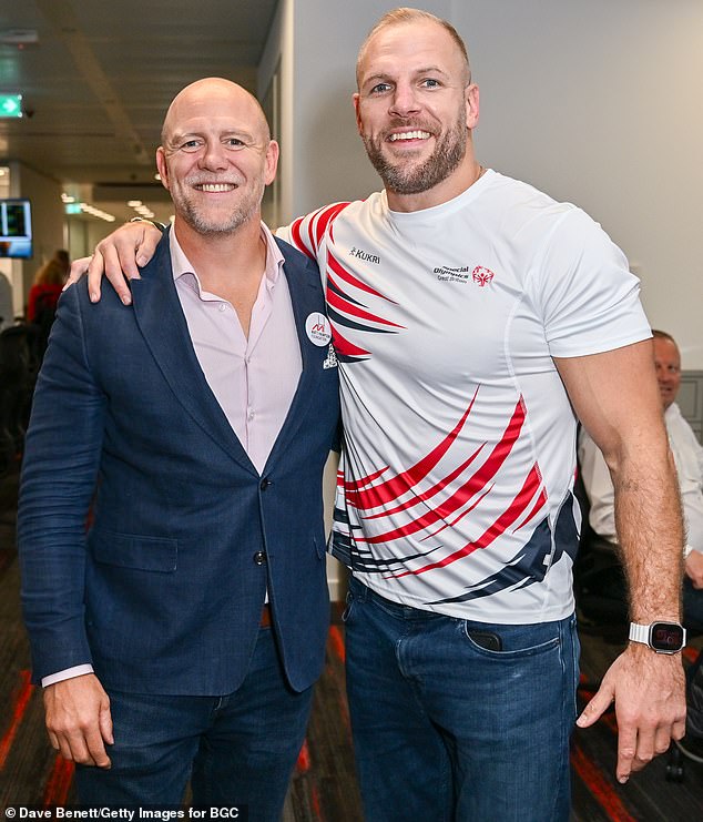 James Haskell (pictured, right) described pro-Sussex writer Omid Scobie as a 'very odd bloke' in the new book he's penned with Mike Tindall (pictured, left) and Alex Payne, his The Good, the Bad, & the Rugby podcast co-hosts. The book, The Good, the Bad & the Rugby - Unleashed, comes out later this month