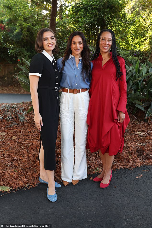 (left to right) Larissa May, Meghan Markle, The Duchess of Sussex and Dr. Stephanie J. Hull