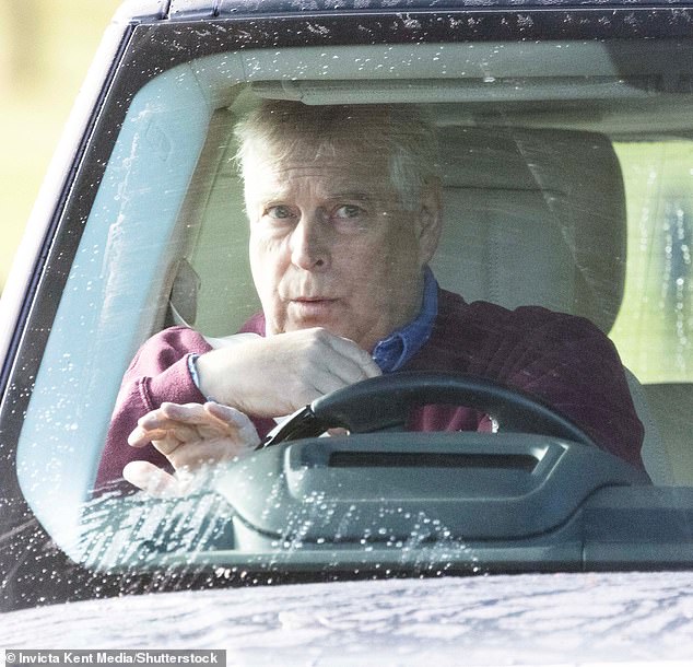 Prince Andrew driving down the the Long Walk from his current home, Royal Lodge, October 2023