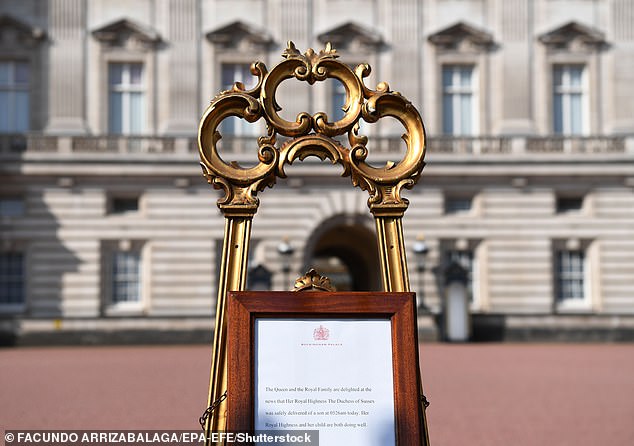 In keeping with tradition, Buckingham Palace announced the birth of Archie the following day