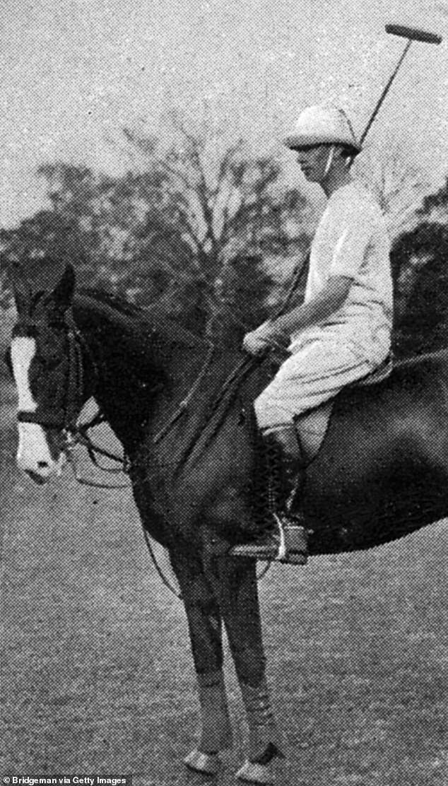 George VI pictured at a Lords versus the Commons polo game in 1937