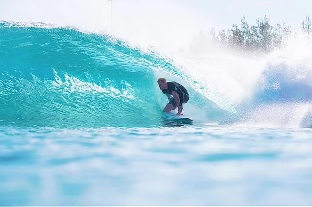 Prince Harry expertly riding a wave on a surf ranch in California. The footage emerged last month