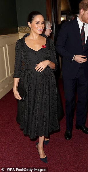 Meghan Markle and Prince Harry  joined Kate Middleton, Prince William and the Queen at the Royal Albert Hall for the annual Festival of Remembrance