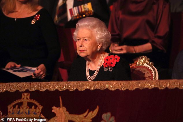 2019: The Queen looks on from the royal box in the Royal Albert Hall