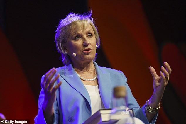 Tina Brown (pictured in 2022), stated her view on a podcast recently, commenting: 'Unfortunately she (Meghan) made every mistake in the book and she has kinda run out of road actually. I don't know where Meghan goes'