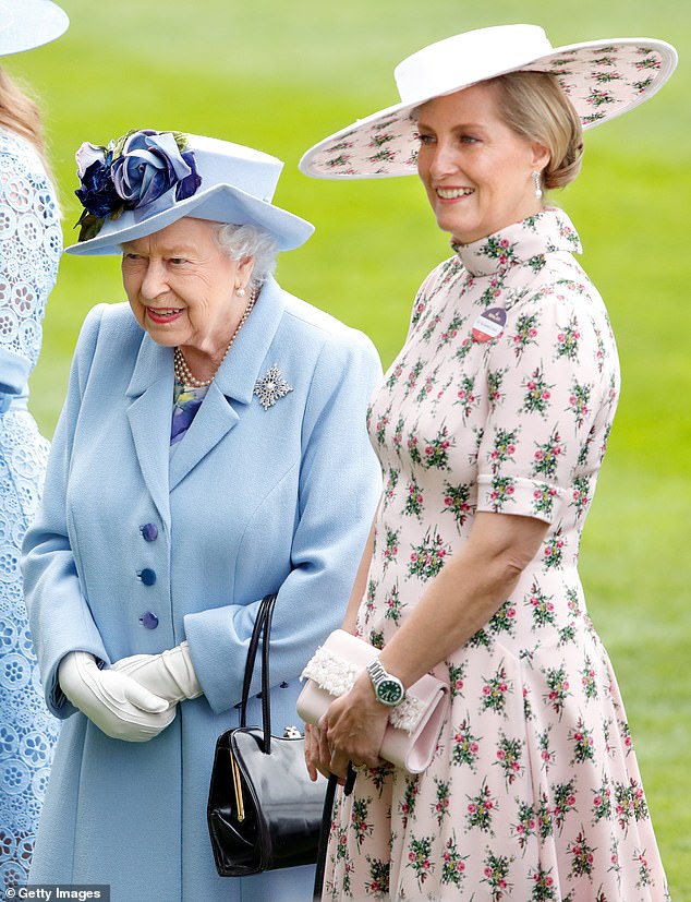 Queen Elizabeth and the Duchess of Edinburgh attend day one of Royal Ascot at Ascot Racecourse on June 18, 2019. The Queen suggested the Countess of Wessex take Kate under her wing in 2011