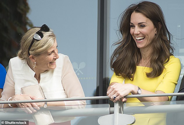 In September 2019, designer Donna Ida revealed the Duchess of Edinburgh, who shares Kate's love of fashion, will often pick out items for her beloved niece (pictured at Wimbledon in 2016)