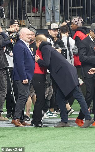 The Duke of Sussex was seen embracing Team Canada Invictus Games athlete Wenshuang Nie