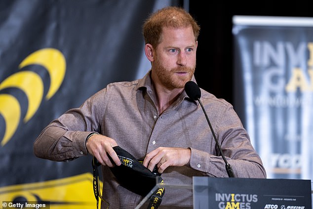 In his speech, the Duke of Sussex said the visit had a 'profound impact' on him and he hopes the spirit of Invictus Games extends beyond its community 'into schools in Canada and hopefully around the world'