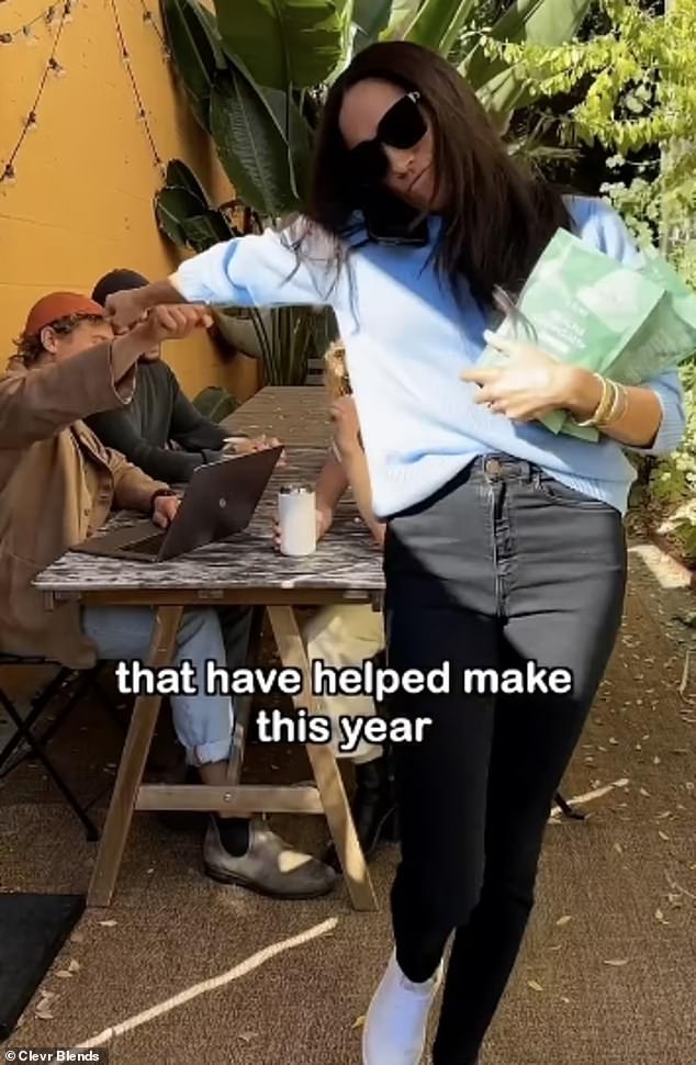 The Duchess made a playful cameo in a promotional video for Clevr Blends, a coffee and supplement company in which she has invested, in 2022