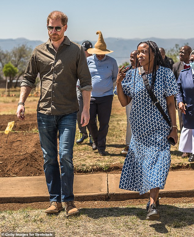 Prince Harry was snapped visiting Lesotho on October 2 on his solo visit