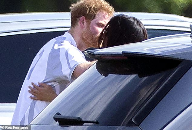 Prince Harry was first snapped with Meghan at an exclusive polo event in Ascot in May 2017