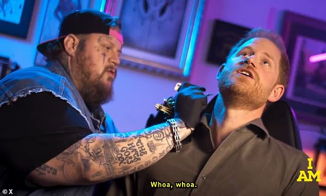 Lorraine's 'tattoo' comes after Prince Harry appeared to be given a tattoo by American musician Jelly Roll, as part of the build-up to the Invictus Games in Canada