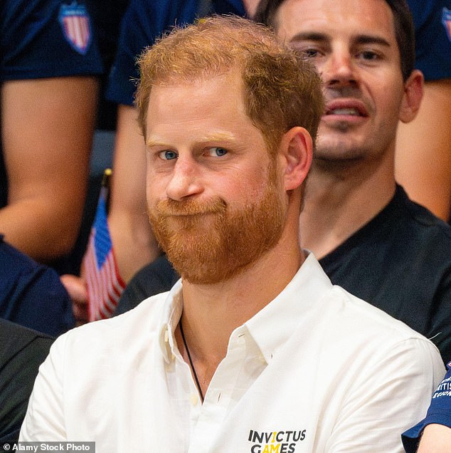 The Duke of Sussex sporting a beard at the Invictus Games last year