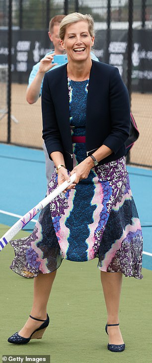 Sophie impressed in a colourful Peter Pilotto dress in August 2015