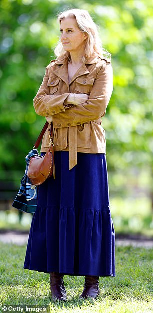 At the Royal Windsor Horse Show in May, Sophie donned her Aspiga corduroy dress and Paige jacket for the third time