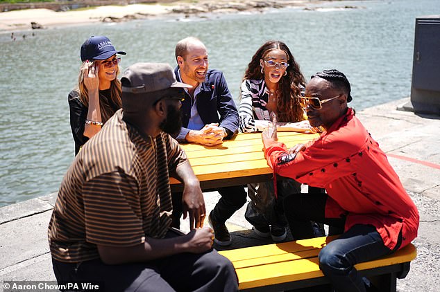 The Prince of Wales was joined for a spot of lunch by his A-list pals Heidi, Winnie, Tobe Nwigwe and Billy Porter