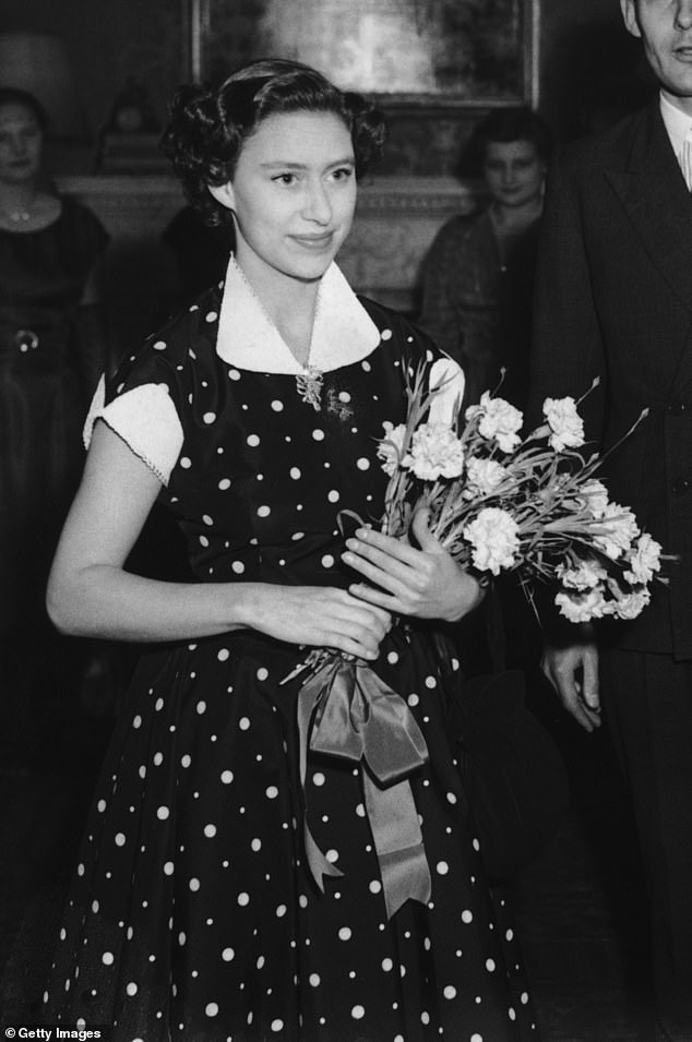 In the 1950s, Princess Margaret introduced polka dot prints into the royal wardrobe, often opting for ladylike tea dresses