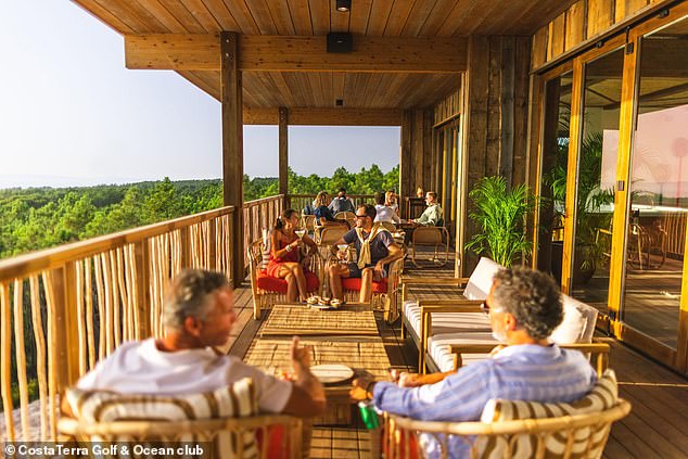 The CostaTerra Golf and Ocean Club (pictured), is a luxury resort an hour south of Lisbon on Portugal's picturesque Atlantic coast