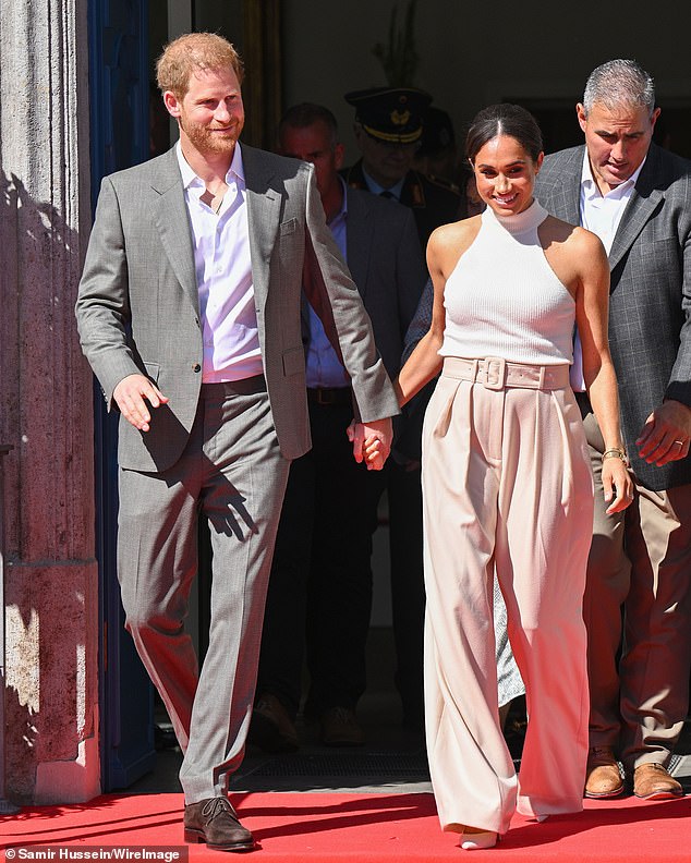 There was a swell of goodwill for the Invictus Games in Düsseldorf, before reports it cost the German taxpayer 40million euros. Harry and Meghan are pictured at the games last year