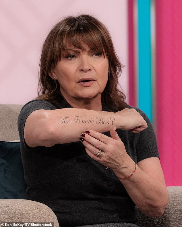 Lorraine Kelly shocked fans during Wednesday's episode as she revealed her ¿tattoo tribute¿ to I¿m A Celeb¿s Tulisa Contostavlos