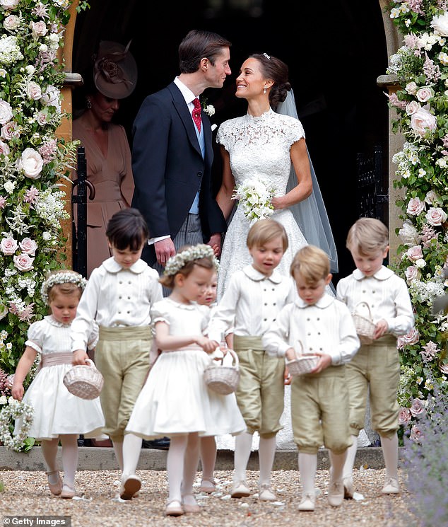 James Matthews and Pippa Middleton leave St Mark's Church on their wedding day in 2017