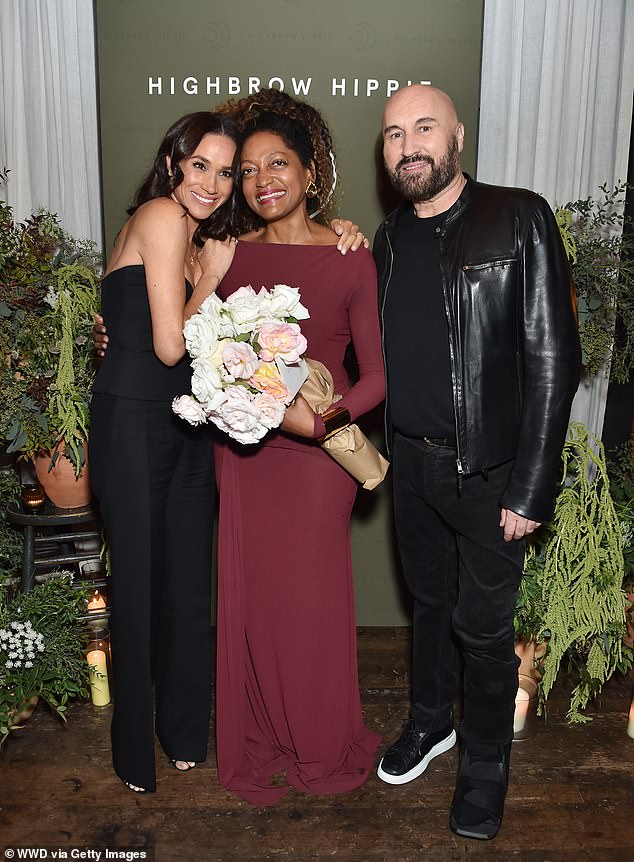 Meghan, Duchess of Sussex, Kadi Lee, Serge Normant at the Highbrow Hippie Launch Party held at Gjelina on Thursday