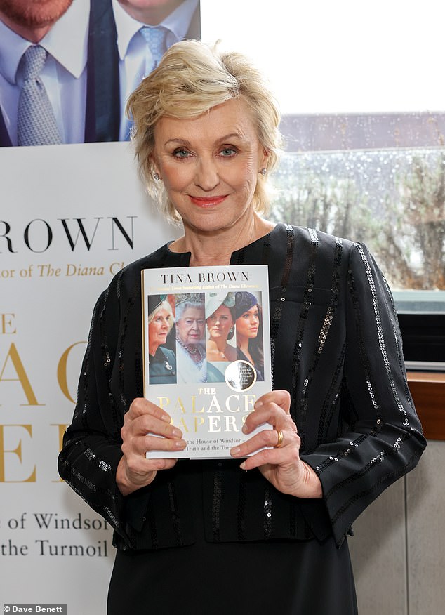 William's unsaid biggest worry was for his younger brother's 'mental fragility' and that he wouldn't be able to cope with all the 'scorching scrutiny and harassment' that Meghan would come to endure, according to royal author Tina Brown (pictured)