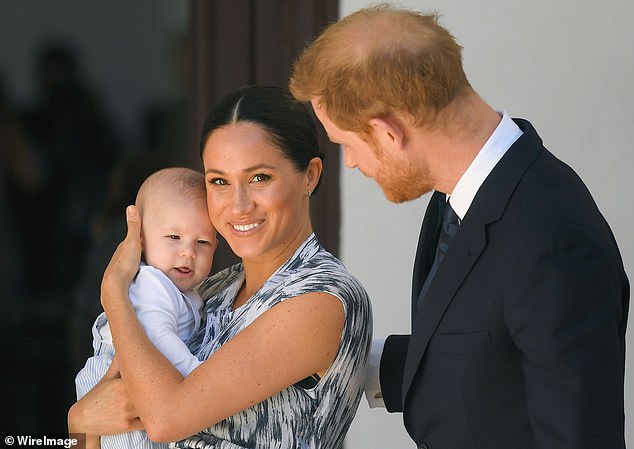 Meghan and Harry with Archie in 2019 on their royal tour of South Africa