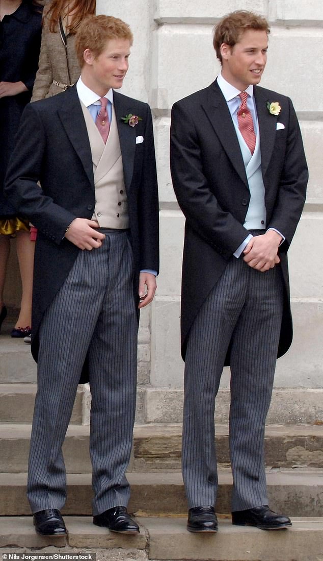 The 'once unbreakable' bond between Prince William and Prince Harry (pictured in 2005) has suffered a breakdown since Meghan's introduction to the family