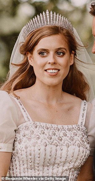 The tiara was most recently worn by Princess Beatrice