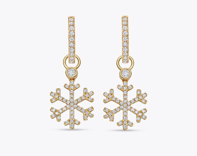 Two looks in one make Kiki McDonough's snowflake diamond detachable earrings, costing £2,300, a jewellery must-have