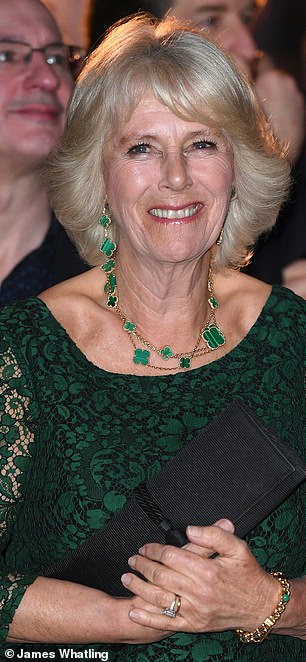 Among Camilla's most-loved is the Alhambra line, with its iconic lucky clover motif, which she is rarely seen without