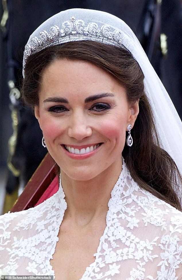 Kate wore the historic Cartier Halo Tiara at her wedding to Prince William in 2011