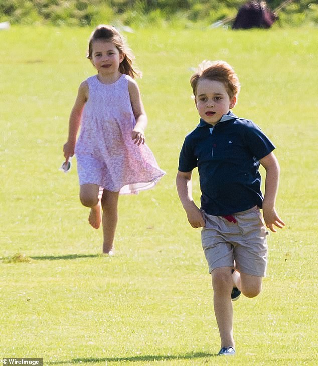 Prince Archie and Princess Lilibet's gleeful run into their parents' arms reflects similar images captured of Prince George and Princess Charlotte at a similar age