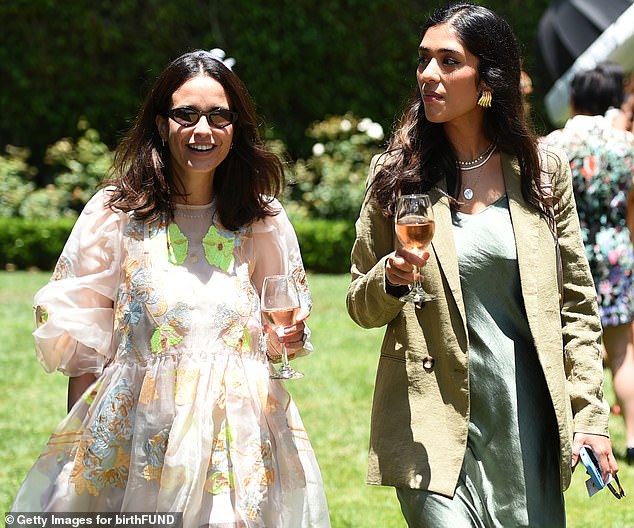 Shauna Nep and Chandni Sharma-Modi attend a fundraiser lunch on June 13, 2024 in Los Angeles, California