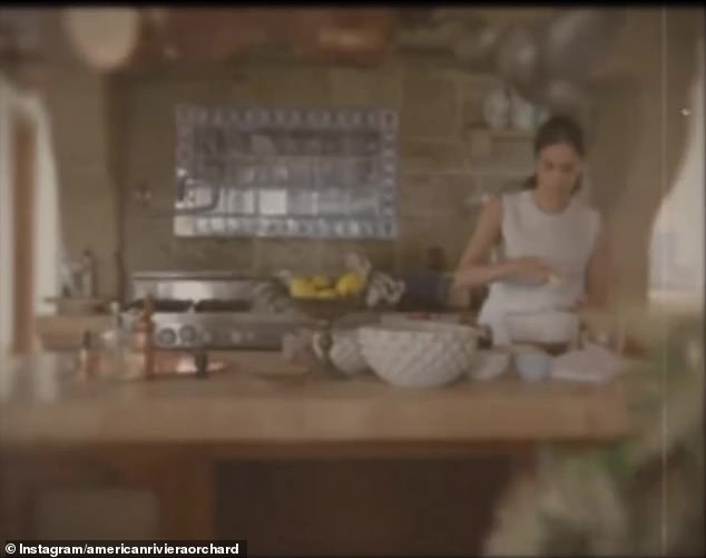 Meghan Markle announced her new business venture, American Riviera Orchard, with a clip which showed the Duchess cooking in a stunning kitchen, with copper pans hanging over her head as she whisked. A Tv cookery show with Netflix, which will also have lifestyle features, is also in the pipeline but with no release date