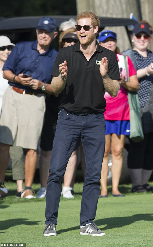 The Prince sporting a pair of £70 Dockers chinos during an Invictus Games event in 2017