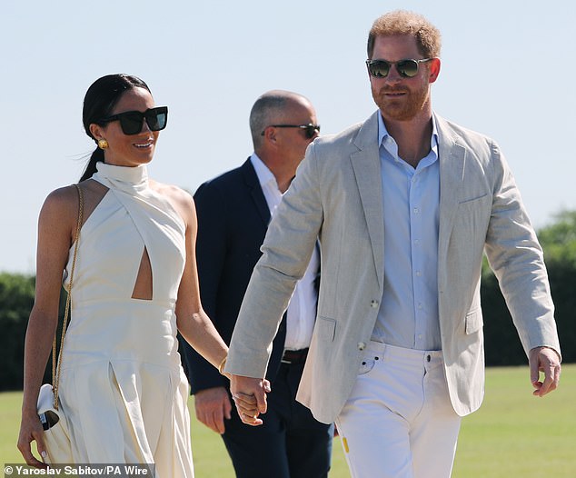 UK brand and culture expert Nick Ede revealed that the Duke and Duchess of Sussex's Polo (pictured) may be the 'nail in the coffin' for their Netflix deal