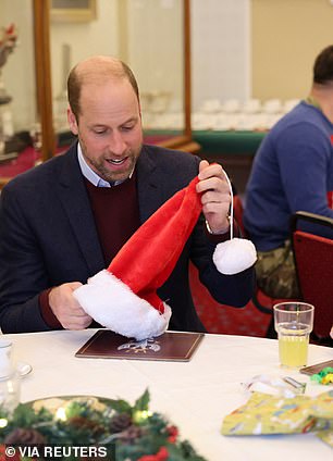 It comes just a day after Prince William met children at the Picton Barracks in Wiltshire