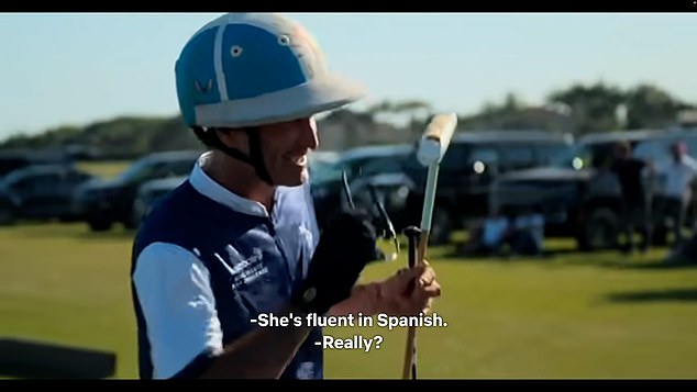 Harry also 'pitched' Meghan to the Argentinian polo legend by boasting that she can speak Spanish