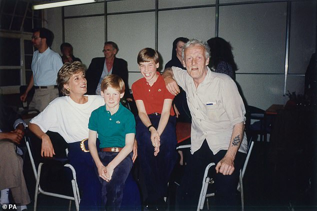 Both young boys visit the Passage homeless shelter in 1993 with their mother