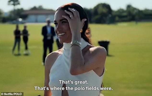 Meghan Markle showed off her Spanish skills while Prince Harry proudly boasted his wife is 'fluent' in the language in a new Netflix documentary about professional polo players