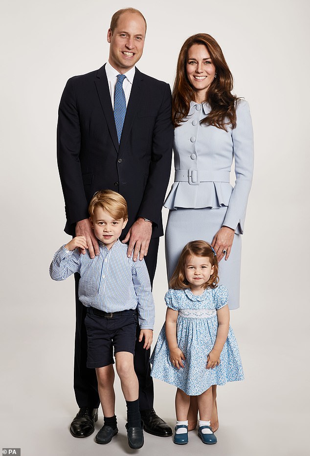 In the portrait used for the Wales family Christmas card in 2017, taken during the royal tour of Poland and Germany earlier the same year, Prince George was again wearing the shorts we had become accustomed to seeing him in