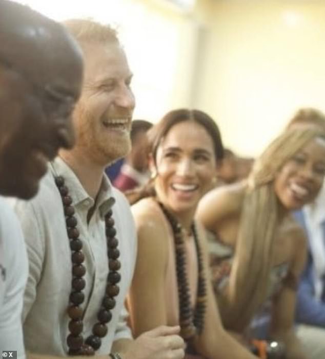 The Sussexes during their visit to Nigeria in May