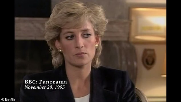 Footage from Princess Diana's notorious interview with Martin Bashir was controversially shown in Harry and Meghan's Netflix docuseries